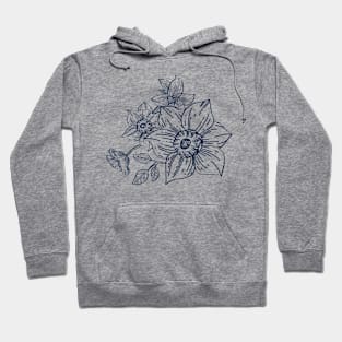 Floral Outline Hoodie